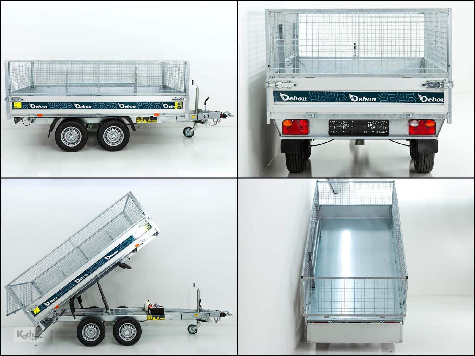 Anhänger του τύπου Sonstige Heckkipper 155x305cm 2,0t|E-Pumpe|Gitter 60cm|AKTION (Ki12311667So), Neumaschine σε Winsen (Luhe) (Φωτογραφία 14)